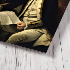 James Cook metal print mockup