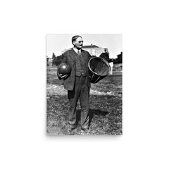 James Naismith poster on a plain backdrop in size 12"x16".