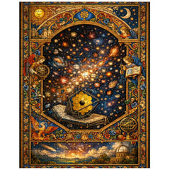 James Webb deep field as illuminated manuscript jigsaw puzzle