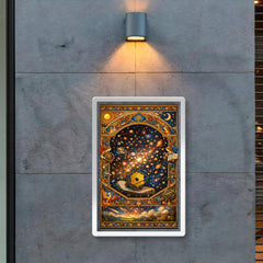 James Webb deep field as illuminated manuscript poster 2