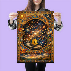 James Webb deep field as illuminated manuscript poster 3