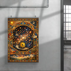 James Webb deep field as illuminated manuscript poster 4