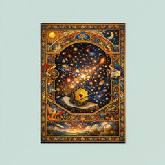 James Webb deep field as illuminated manuscript poster 8