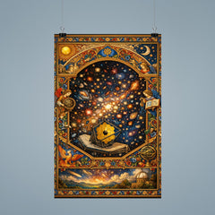 James Webb deep field as illuminated manuscript poster 9
