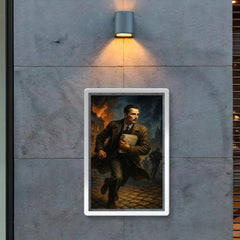 Jan Karski carrying reports through occupied Europe poster 2