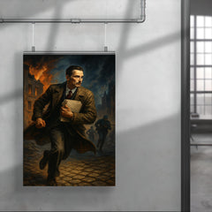 Jan Karski carrying reports through occupied Europe poster 4