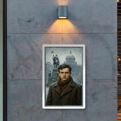 Jan Palach in Wenceslas Square winter poster 2