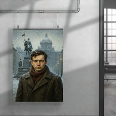 Jan Palach in Wenceslas Square winter poster 4