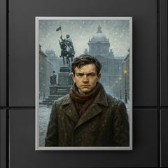 Jan Palach in Wenceslas Square winter poster 5