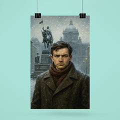 Jan Palach in Wenceslas Square winter poster 6