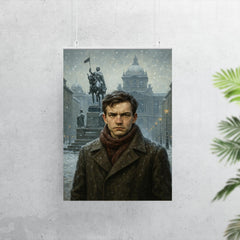 Jan Palach in Wenceslas Square winter poster 7