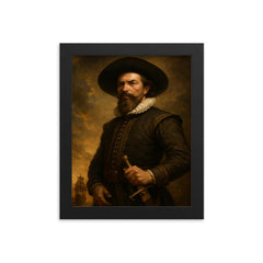 Jan Pieterszoon Coen framed print on a plain backdrop in size 8"x10".