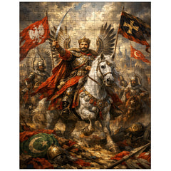 Jan Sobieski after Vienna beneath winged banners jigsaw puzzle