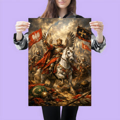 Jan Sobieski after Vienna beneath winged banners poster 3