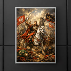 Jan Sobieski after Vienna beneath winged banners poster 5