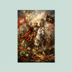 Jan Sobieski after Vienna beneath winged banners poster 8