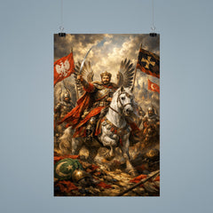 Jan Sobieski after Vienna beneath winged banners poster 9