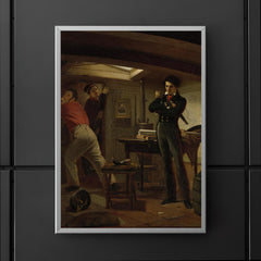 Jan van Speijk Debating Whether to Set Fire to the Gunpowder by Jacobus Schoemaker Doyer, 1834 poster 5