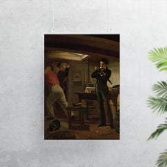 Jan van Speijk Debating Whether to Set Fire to the Gunpowder by Jacobus Schoemaker Doyer, 1834 poster 7