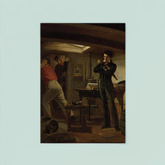 Jan van Speijk Debating Whether to Set Fire to the Gunpowder by Jacobus Schoemaker Doyer, 1834 poster 8