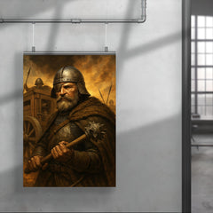 Jan Žižka one eyed war wagon commander poster 4