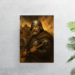 Jan Žižka one eyed war wagon commander poster 7