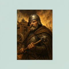 Jan Žižka one eyed war wagon commander poster 8