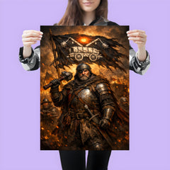Jan Zizka beneath the war wagon banner poster 3