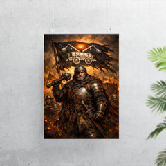 Jan Zizka beneath the war wagon banner poster 7