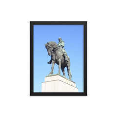 Jan Zizka framed print on a plain backdrop in size 12"x16".