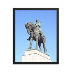 Jan Zizka framed print on a plain backdrop in size 16"x20".