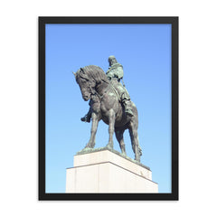 Jan Zizka framed print on a plain backdrop in size 18"x24".