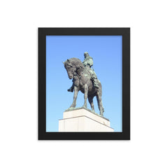 Jan Zizka framed print on a plain backdrop in size 8"x10".