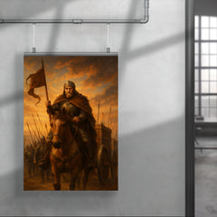 Jan Zizka leading Hussite war wagons at dawn poster 4