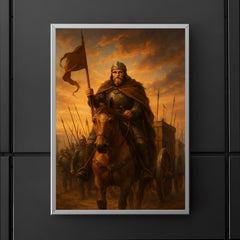 Jan Zizka leading Hussite war wagons at dawn poster 5