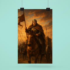 Jan Zizka leading Hussite war wagons at dawn poster 6