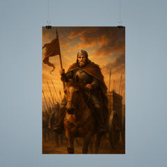Jan Zizka leading Hussite war wagons at dawn poster 9
