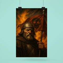Jan Zizka one eyed war banner portrait poster 6