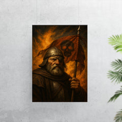 Jan Zizka one eyed war banner portrait poster 7