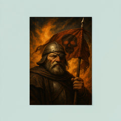 Jan Zizka one eyed war banner portrait poster 8