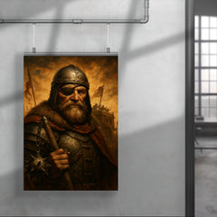 Jan Zizka one eyed war wagon commander portrait poster 4