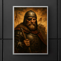 Jan Zizka one eyed war wagon commander portrait poster 5