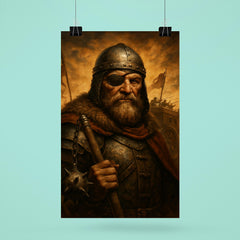 Jan Zizka one eyed war wagon commander portrait poster 6