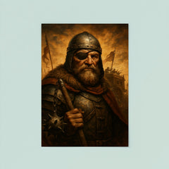 Jan Zizka one eyed war wagon commander portrait poster 8