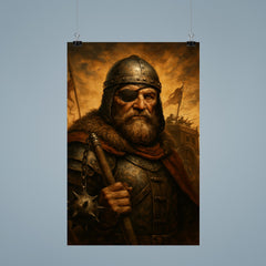Jan Zizka one eyed war wagon commander portrait poster 9
