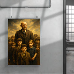 Janusz Korczak leading orphan children with impossible dignity poster 4