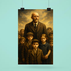 Janusz Korczak leading orphan children with impossible dignity poster 6