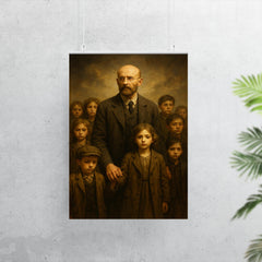 Janusz Korczak leading orphans with dignity poster 7