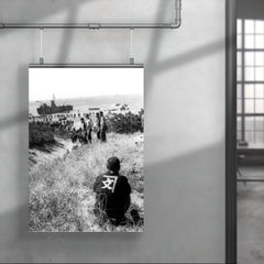 Japanese Citizen Watching US Troops Land for Post-War Occupation, Japan 1945 poster 4