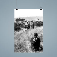 Japanese Citizen Watching US Troops Land for Post-War Occupation, Japan 1945 poster 9